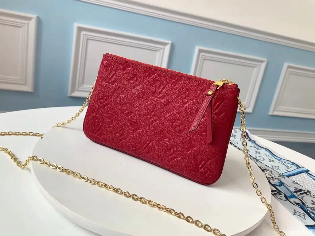 AAA Replica Ru LOUIS DOUBLE POCHETTE ZIP VUITTON 0614